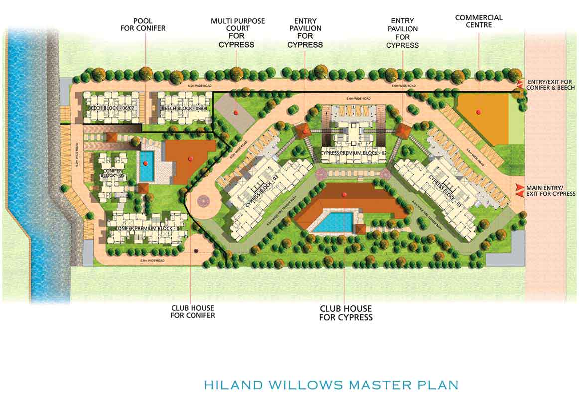 Hiland Willows Kolkata East West Bengal India, HIG, MIG & LIG Flats in