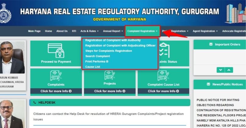 Haryana RERA | Project Registration, Search and Complaints | HRERA