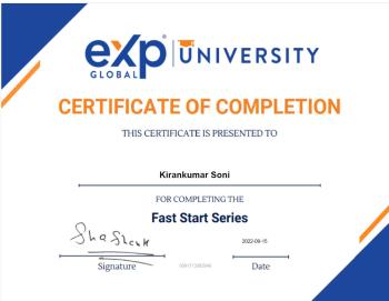 Exp Realty Certificate