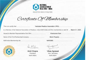 NAR Certificate Morin Property