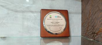 Recognition for Outstanding achievement in Real estate markieting for yr 2023- to Vishal V Parwani SSB Properties - presented by Bangalore Realtors Association-India - 2023