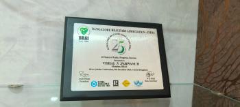 25 Years of Unity, Progress , Success coinciding with 21 years of experience of Vishal V parwani SSb Properties and silver jubilee 25 years of Bangalore Realtors Association-India - on silver jubilee celebration at conrad bangalore on 9th dec 2023