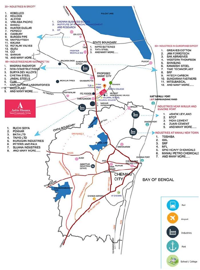 Arete Homes, Thiruvallur - 1, 2.5 & 3 BHK Residential Apartments