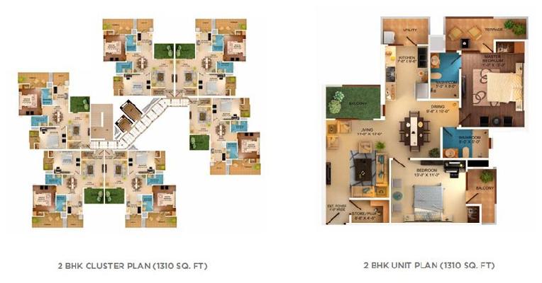 Sushma Crescent, Zirakpur - 1/2/3/4 BHK Apartment