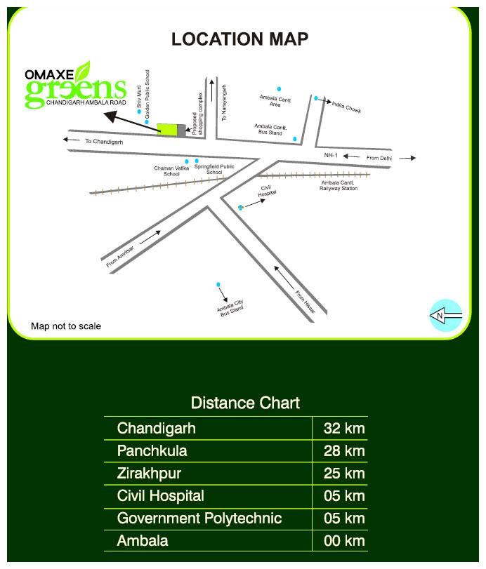 Omaxe Greens, Dera Bassi - 2/3 Bedroom Apartments