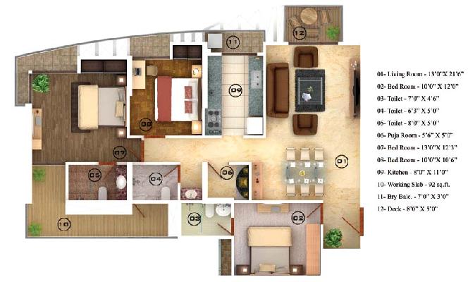 Bella Vista, Thane - Residential Floor