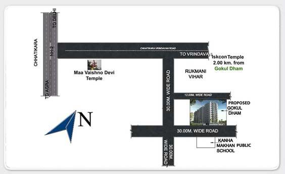 KMF Gokul Dham, Mathura - 1RK ,1, 2 BHK Apartment