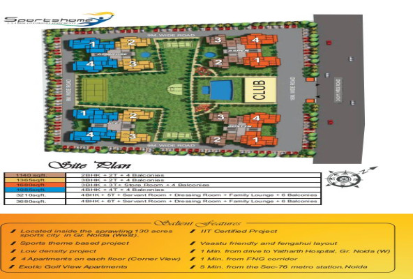 Sports Home, Greater Noida - 2/3/4/5 BHK Apartment