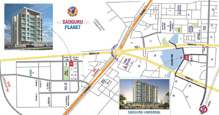 Sadguru Planet, Navi Mumbai - G+6, 1+2 BHK apartment