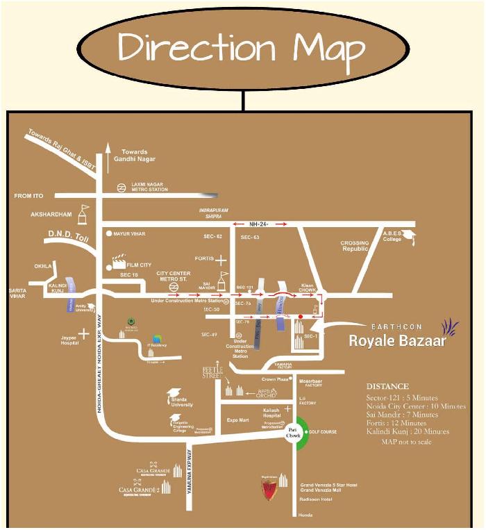 Royale Bazaar, Greater Noida - Commercial & Studio Apartments for sale