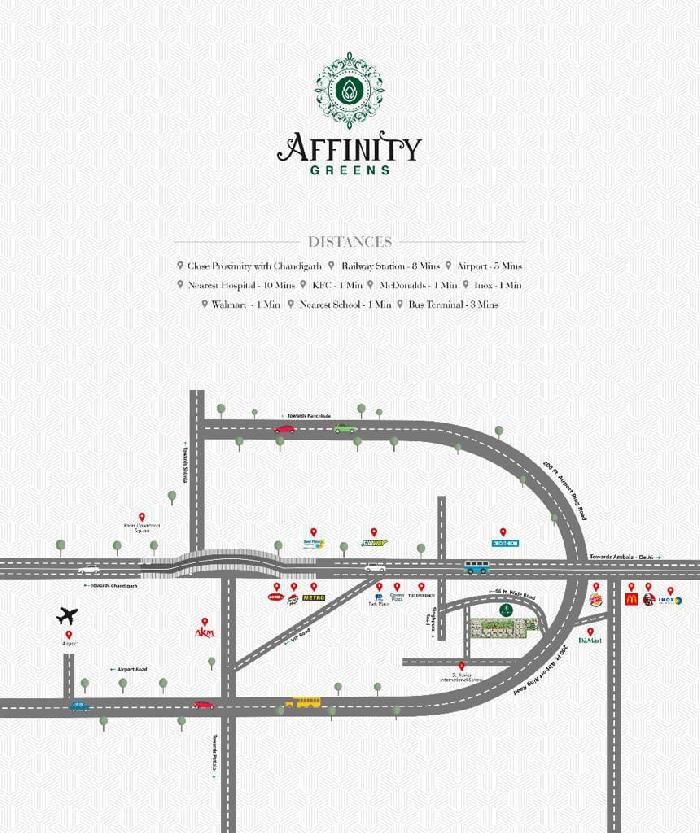 Affinity Greens, Zirakpur - 2,3 and 4 BHK Luxury Apartments
