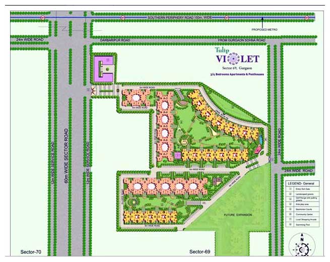 Tulip Violet in Sector 69 Gurgaon by Tulip Infratech Pvt