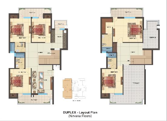 KLJ Nirvana Floors, Bahadurgarh - 3/5 BHK Apartment