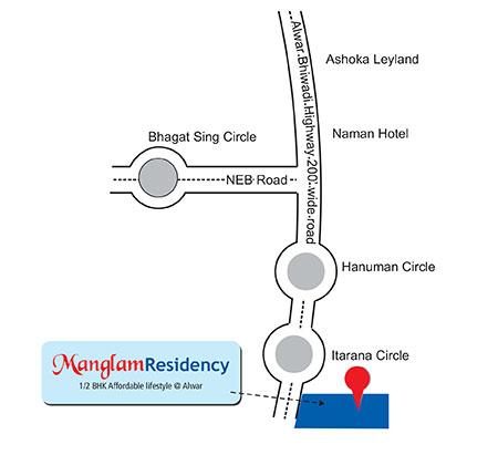 Manglam Residency Alwar, Alwar - 1BHK & 2BHK Apartments