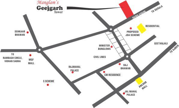 Geejgarh Tower, Jaipur - Commercial Shops & Showrooms