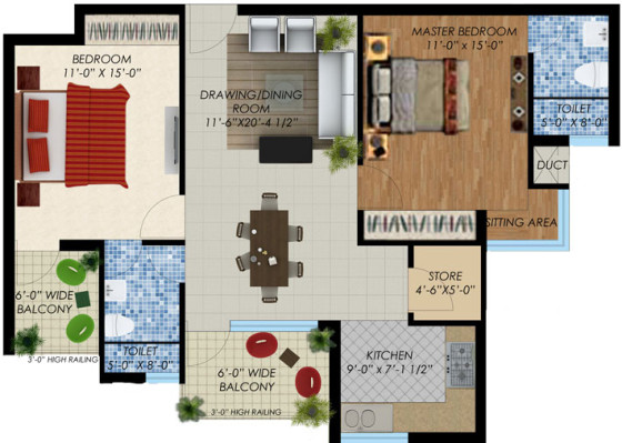 Imperial Heights, Mohali - 1/2/3/4/5 BHK Apartments