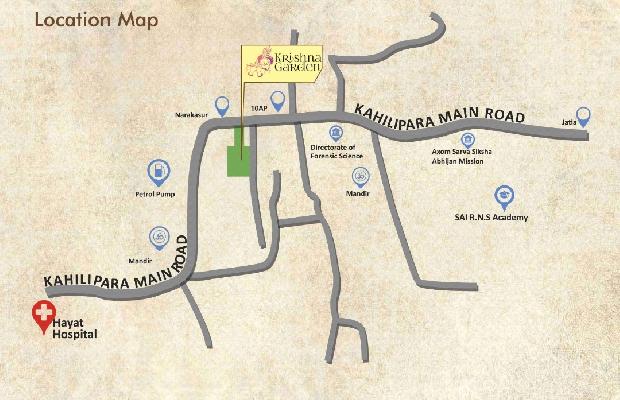 Krishna Garden, Guwahati - 1, 2, 3 BHK Apartment