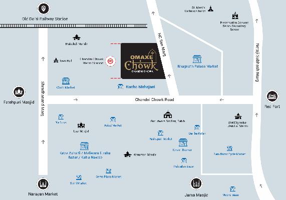 Omaxe Chowk, Delhi - Commercial Shops & Showrooms