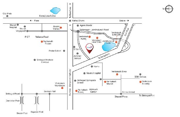 Venkatesh Lake Orchid, Pune - 1/2 BHK Apartments