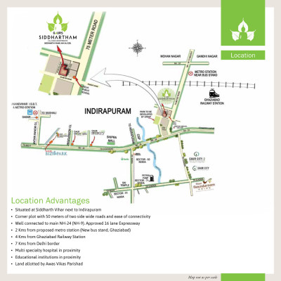 Gaurs Siddhartham, Ghaziabad - 2 BHK Apartment