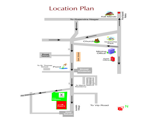 Shreeji K. Heights, Raipur - 3 BHK Apartment