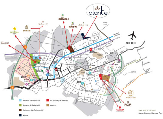 ROF Alante, Gurgaon - 1/2/3 BHK Apartments