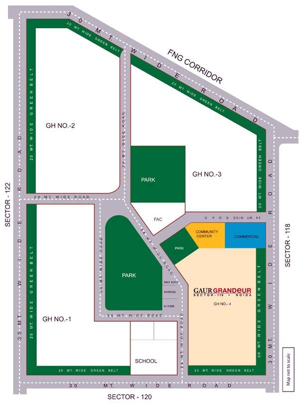 Gaur Grandeur, Noida - 2,3 and 4 BHK Luxury Apartments