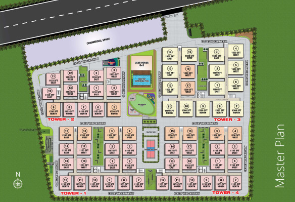 Praneeth Pranav Flora, Hyderabad - 2/3 BHK Apartment