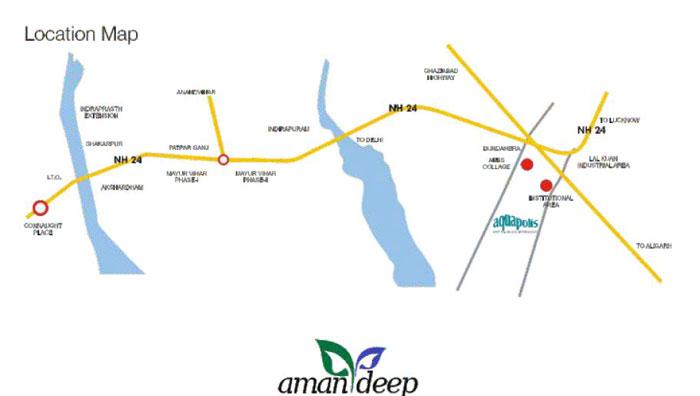 Aman Heights, Ghaziabad - 1 BHK / 2 BHK / 3 BHK Appartment