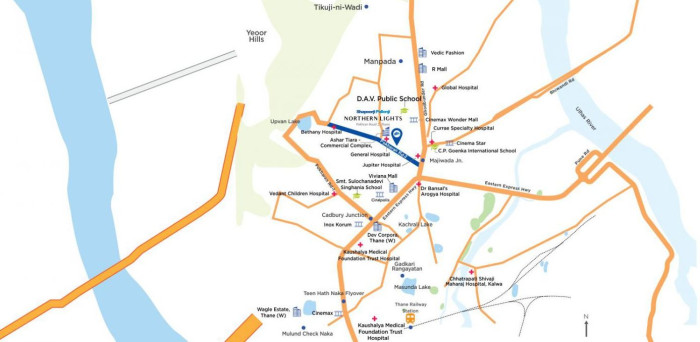 Shapoorji Northern Lights, Thane - 1/2/3/4 BHK Apartment