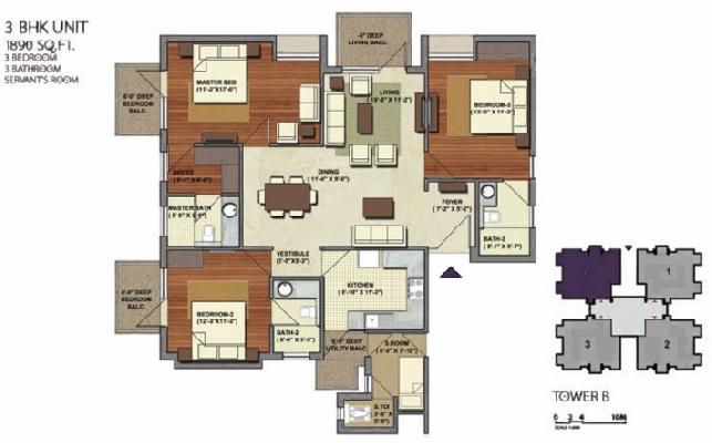 Heritage One, Gurgaon - 3 & 4 Bedroom Apartments