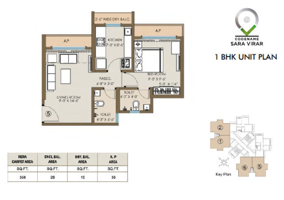 Codename Sara Virar, Mumbai - 1/2 BHK Apartment