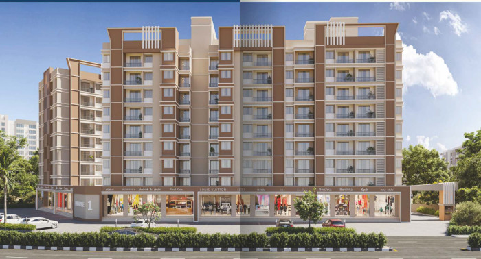 Paradise One, Silvassa - 1/2 BHK Apartment & Shop