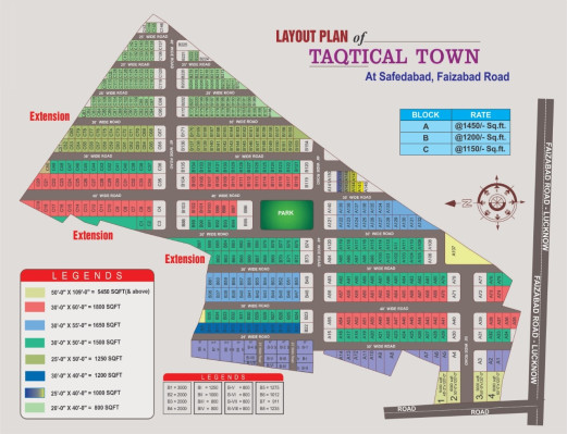 Taqtical town, Lucknow - Residential Plots