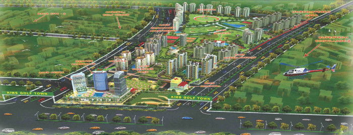 Aims Golf Town, Greater Noida - 2/3 BHK Apartments