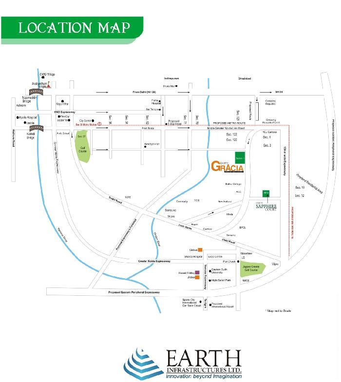 Earth Gracia, Greater Noida - 3 BHK Apartments