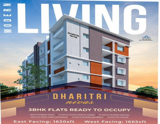 Dharitri Nivas, Visakhapatnam - 3 BHK Flats Apartments