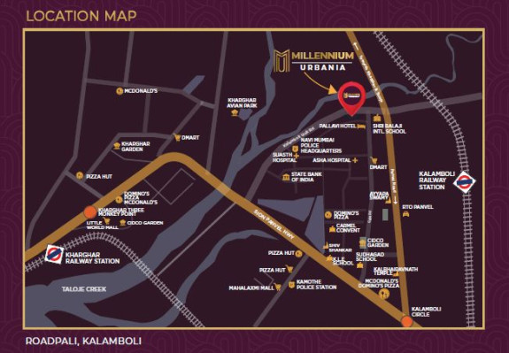 Millennium Urbania, Navi Mumbai - 1/2/3 BHK Apartments Flats