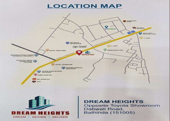 Dream Heights, Bathinda - 3 BHK Apartments Flats
