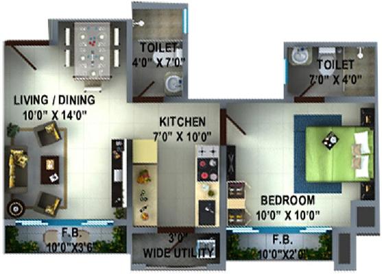 Ecovistas, Navi Mumbai - Residential Apartments