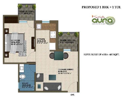 Krish Aura, Bhiwadi - 1 BHK / 2 BHK / 3 BHK Appartment