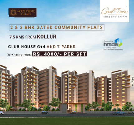 Shreevatsavam, Hyderabad - Luxurious 2/3 BHK Flats