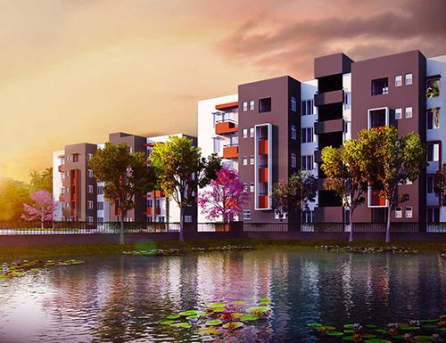 Eden Meghbalika, Kolkata - 1/2 BHK Apartment