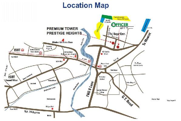 Officer City-2, Ghaziabad - 3BHK Appartment