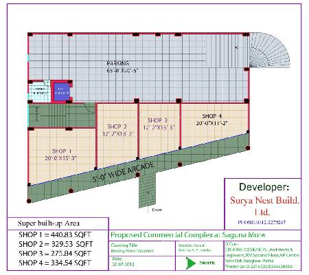 Surya B.P Commercial, Patna - Commercial Shops cum Office Spaces