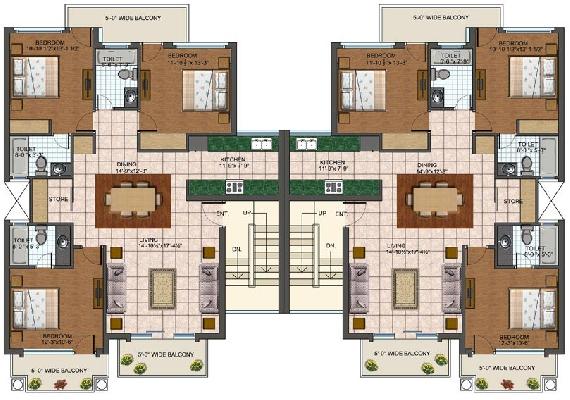 Rajgadh Independent Floors, Ludhiana - 1/2/ BHK Apartments