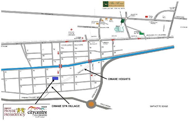 Omaxe City Centre, Faridabad - 3 BHK Residential Flat