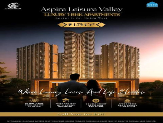 Au Aspire Leisure Valley, Noida - 3 BHK Homes