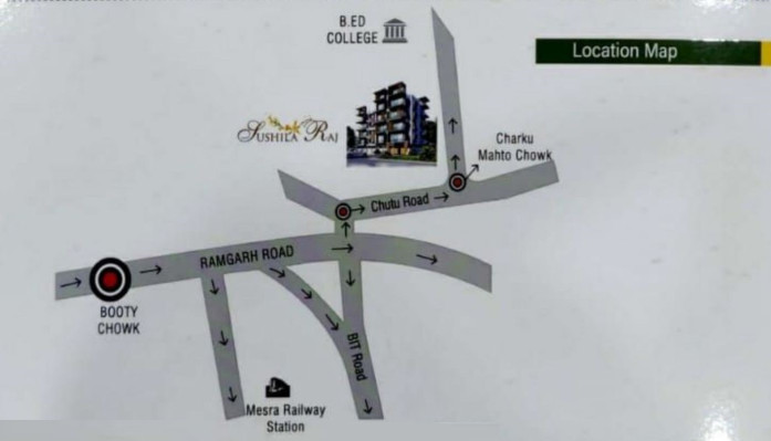 Sushila Raj, Ranchi - 2/3 BHK Apartment