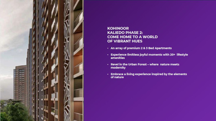 Kohinoor Kaleido Phase 2, Pune - 2/3 BHK Superior Abodes
